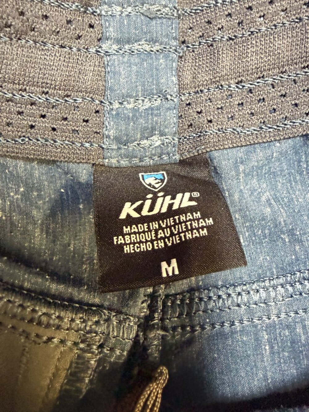 KÜHL Men’s Getaway Shorts Medium Blue Textured Hemp Stretch‎ EUC - Picture 7 of 13
